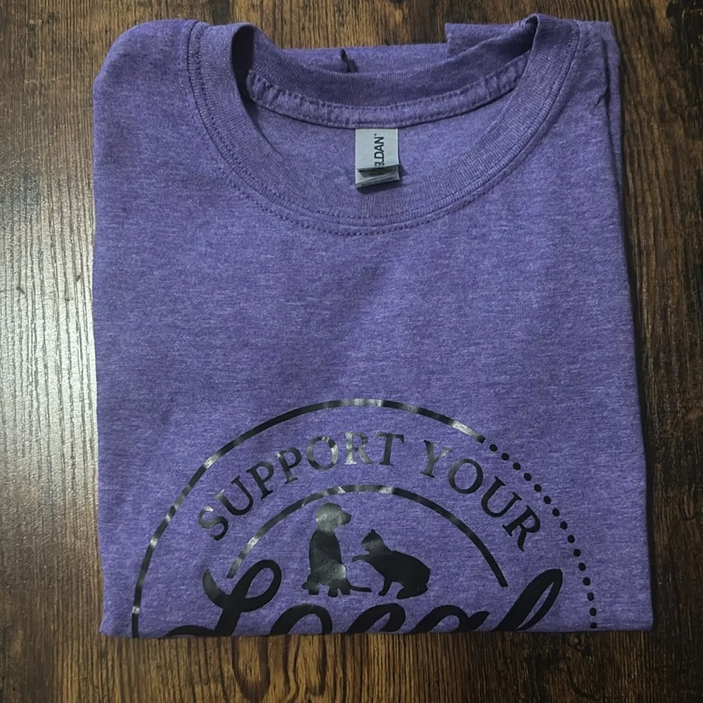 Handmade small tshirt support your local animal shelter - Picture 6 of 8